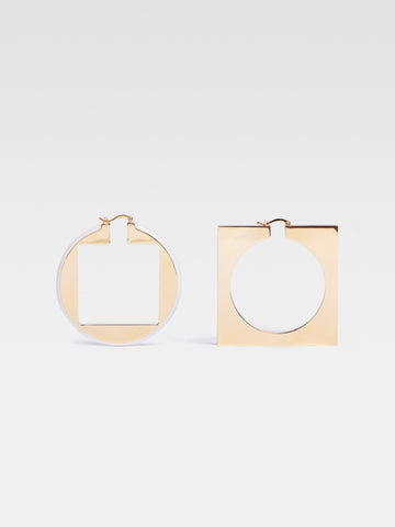 The Rond Carré hoops earrings