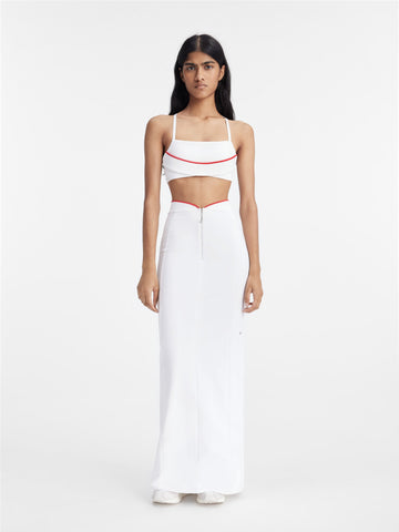 The JACQUEMUS+NIKE long skirt